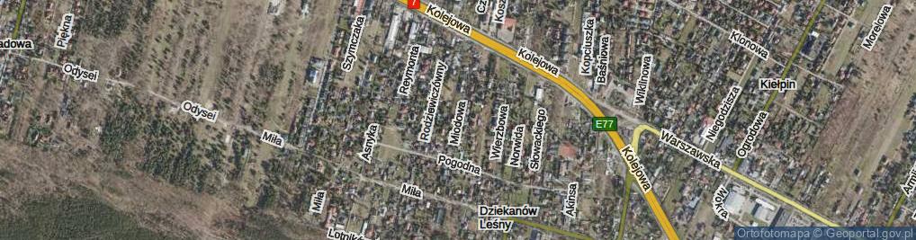 Zdjęcie satelitarne Miodowa ul.